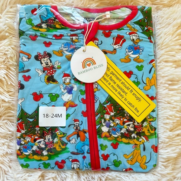 Little Sleepies Other - Bamboo Bliss Disney Christmas Zippy 18/24 NWT
